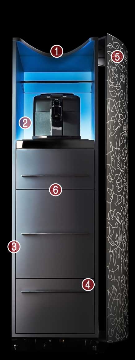 Refrigerato cassetto mobili di design TOTO realizzato in Italia